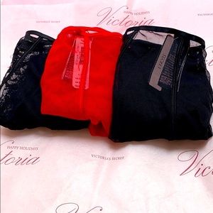 Victoria Secret VS LUXE Cheekini Panty 3 Pairs NWT